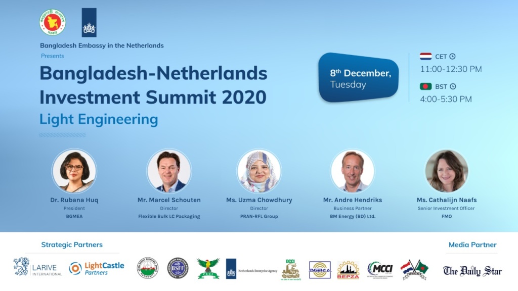 Bangladesh-Netherlands Investment Summit 2020