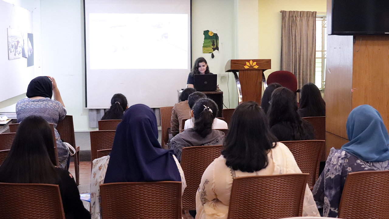 The audience at the virtual session of AUW Career Fair 2022