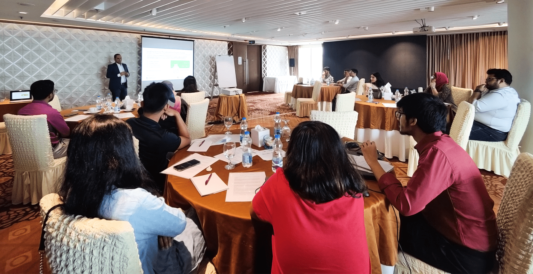 Bijon Islam, Co-Founder and CEO at LightCastle Partners, conducting a session at the Investment Readiness Booster Workshop