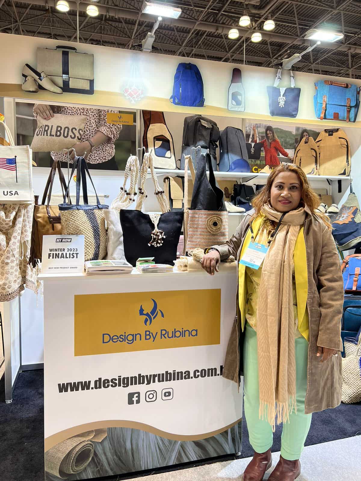 Female Bangladeshi SME at the NY Now Winter Trade Show 2023