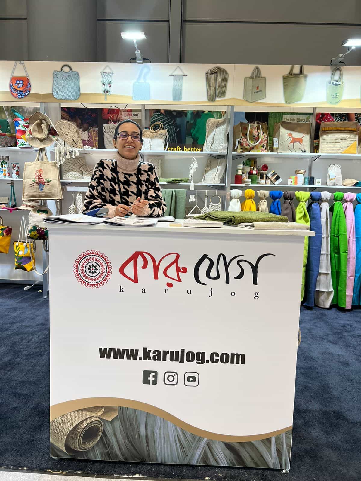 Female Bangladeshi SME at the NY Now Winter Trade Show 2023