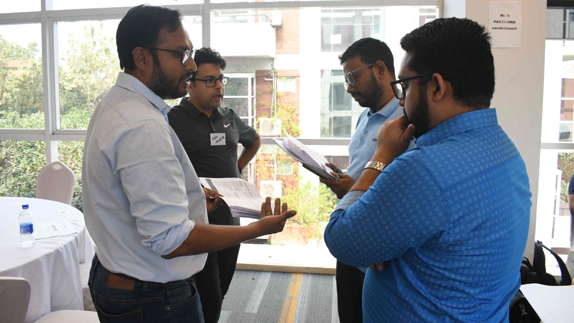 Members of the LightCastle team at the third convening of the Oporajita project