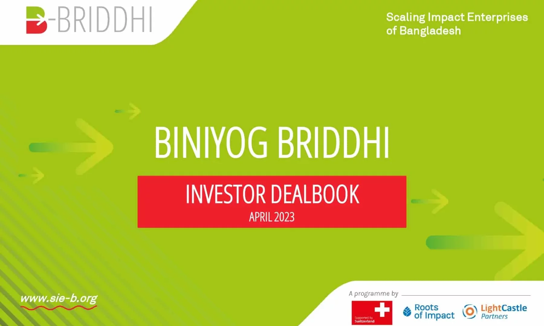 Biniyog Briddhi (B-Briddhi) Investor Dealbook 2023