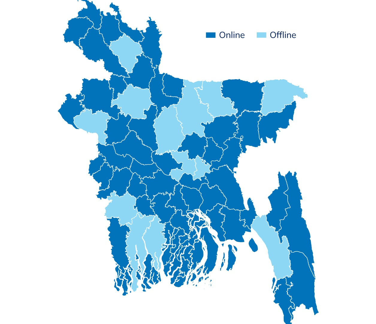 Figure: Location Breakdown of the Training Sessions