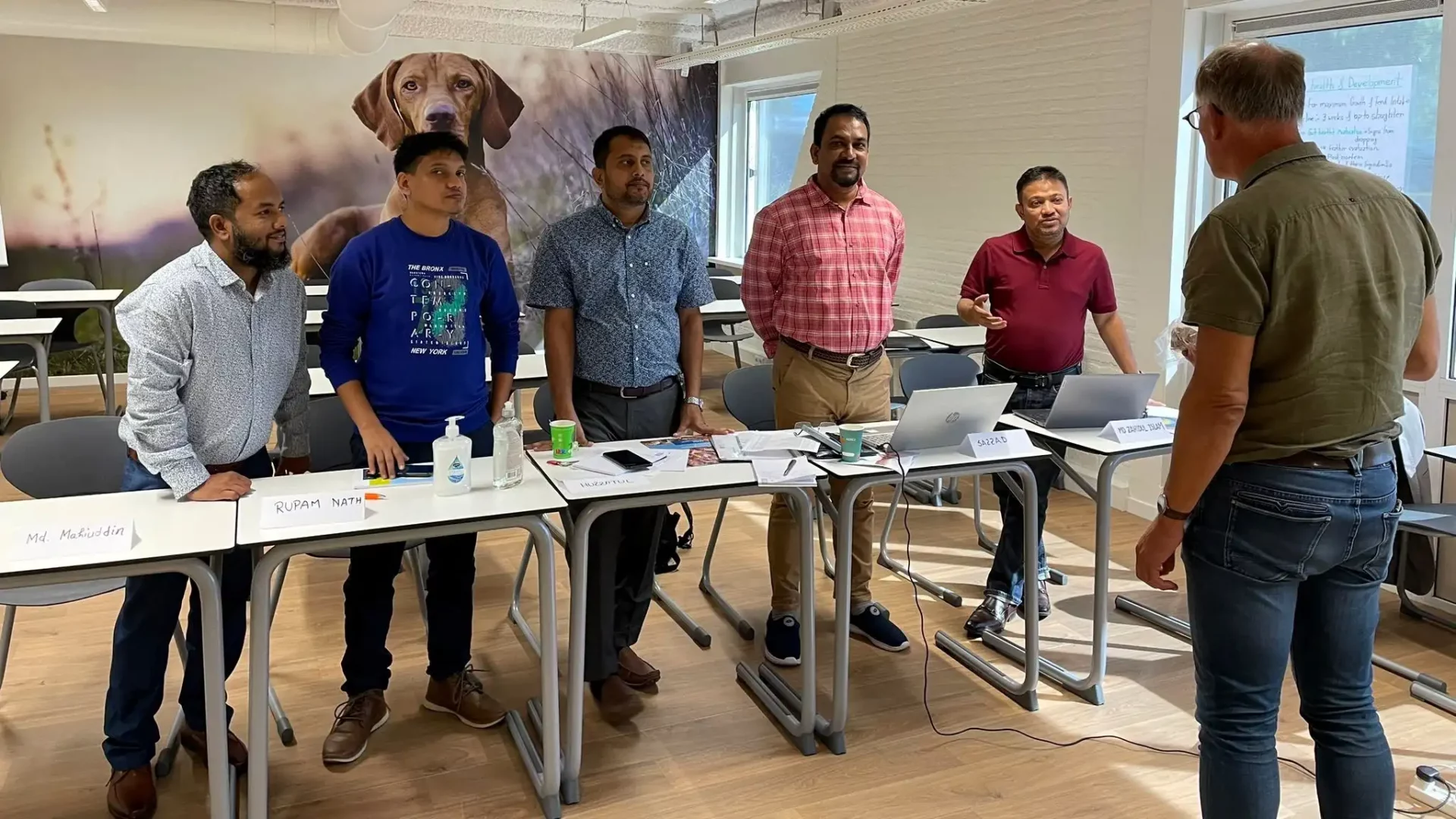 Master farmers being trained in the Aeres Training Centre in the Netherlands