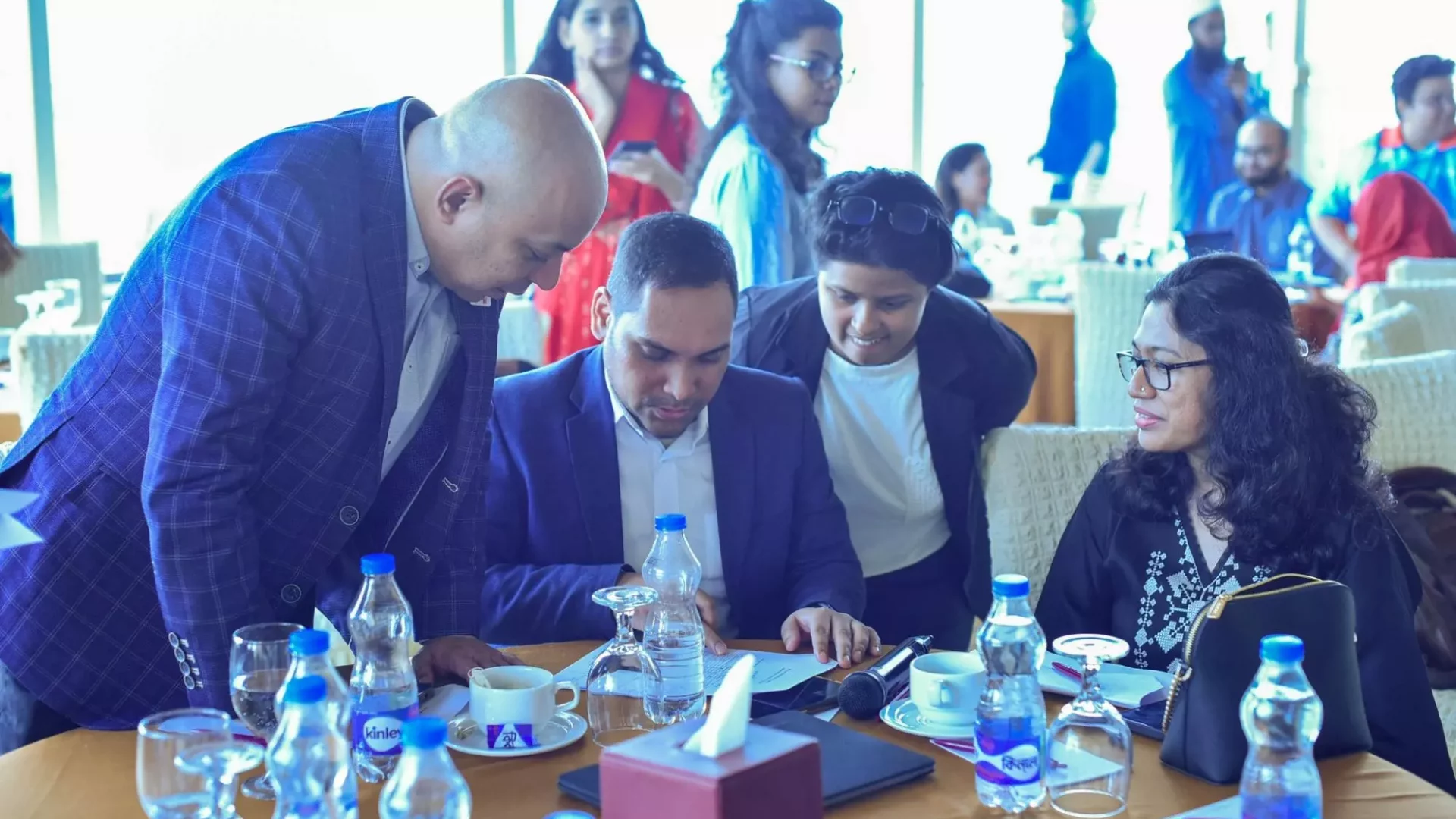 Judges at the She Loves Tech competition