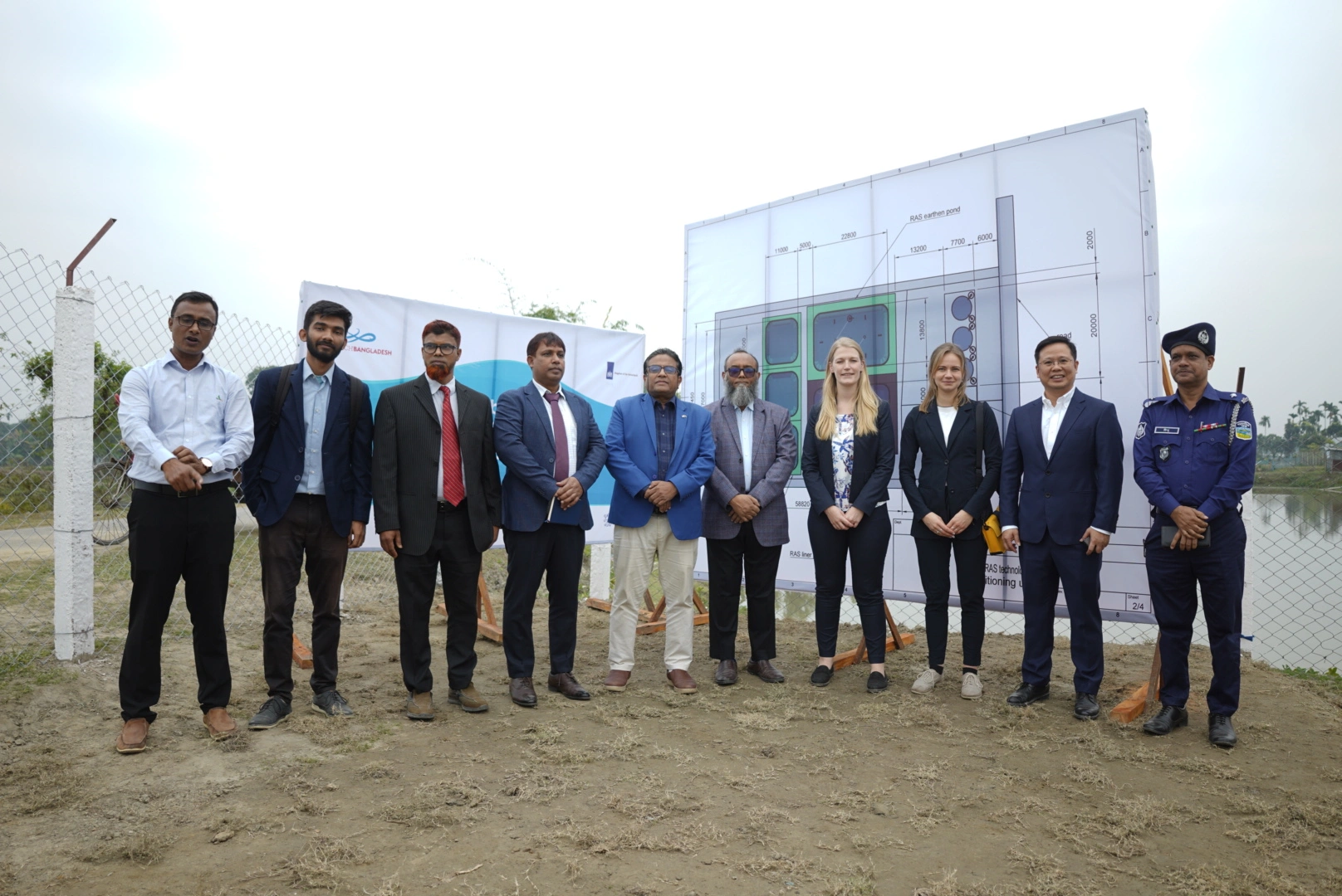 FoodTechBangladesh team organized a ceremony to mark the beginning of construction for the Centre of Excellence (CoE) 