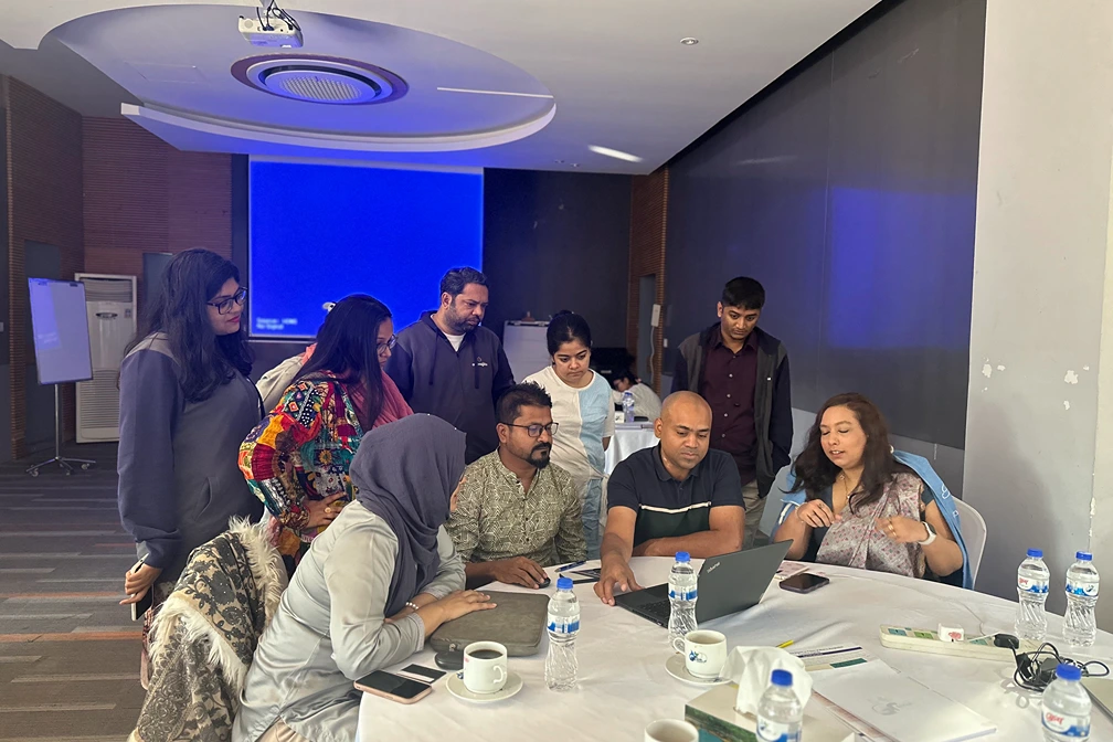 Participants attending the workshop focused on final report writing.