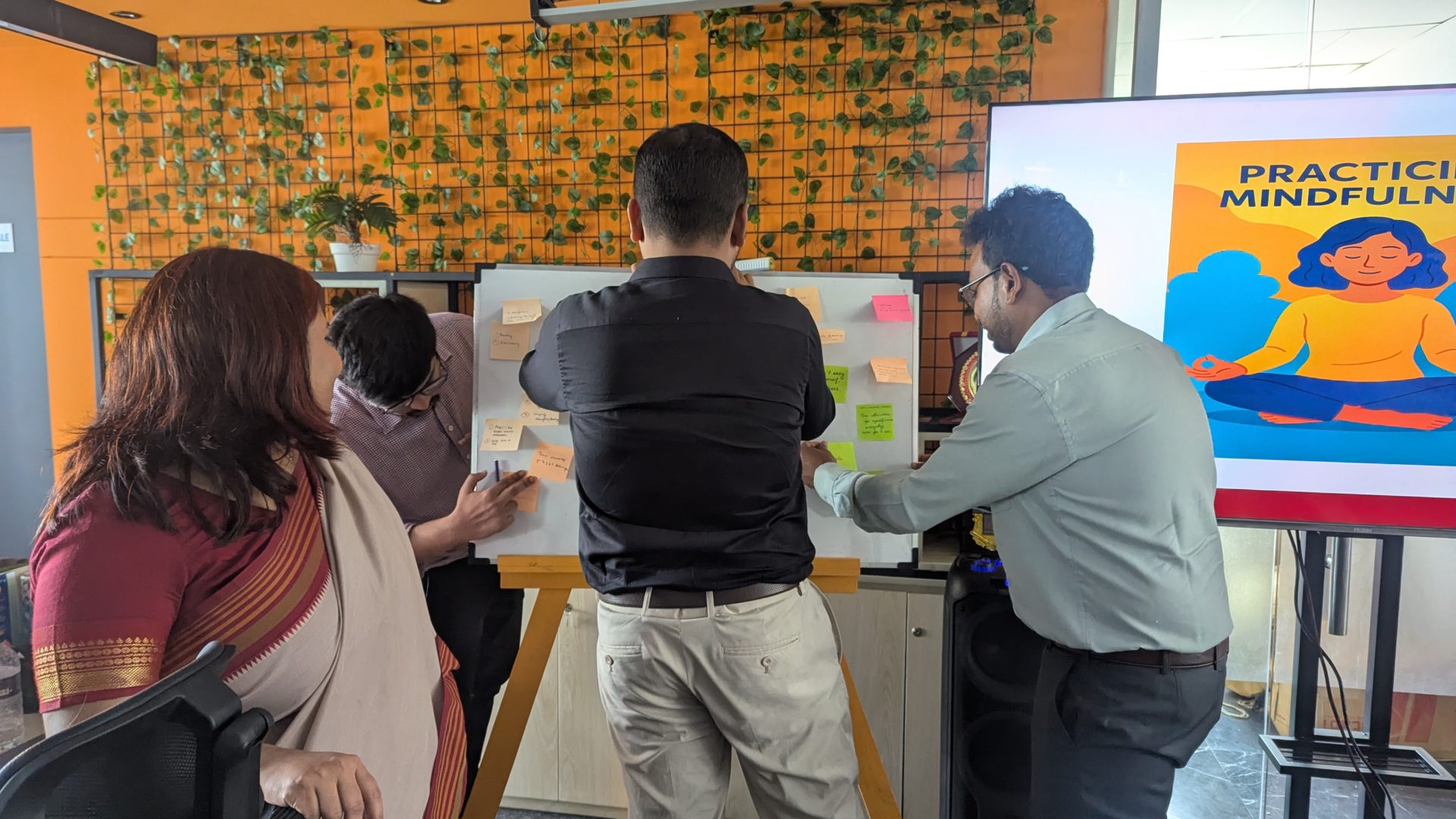 The facilitators from Moner Bondhu engaged the team in a series of interactive exercises