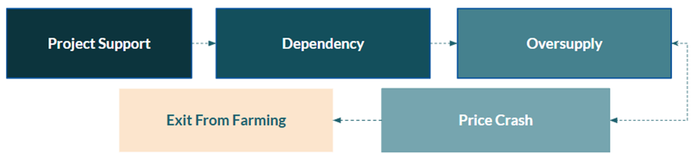 Farmers’ Trap on the Supply Side; Source: Author’s Illustration