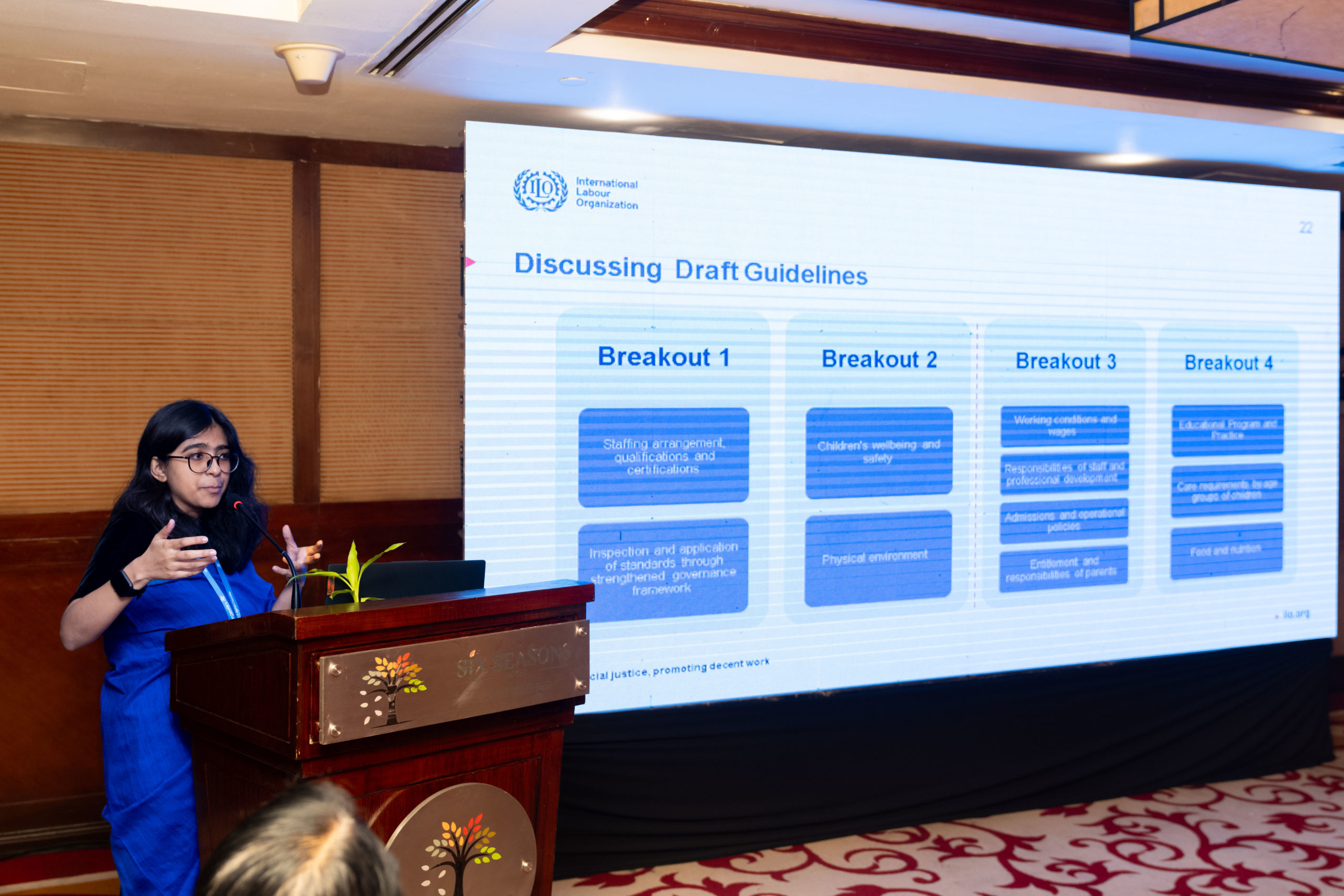 Ainan Tajrian, Senior Business Consultant at LightCastle Partners, presenting the findings from the qualitative research